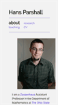Mobile Screenshot of hansparshall.com